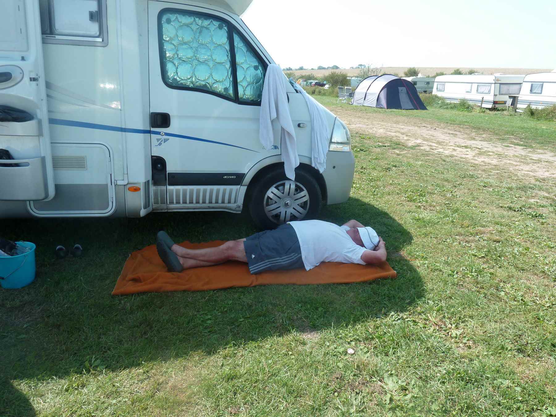 Camping en Normandie, la sieste de l'après-midi !